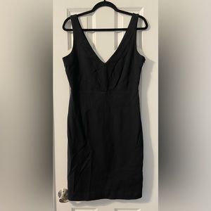 NWOT Banana Republic Black Sleeveless Fitted V-Neck Sheath Dress - Size 12